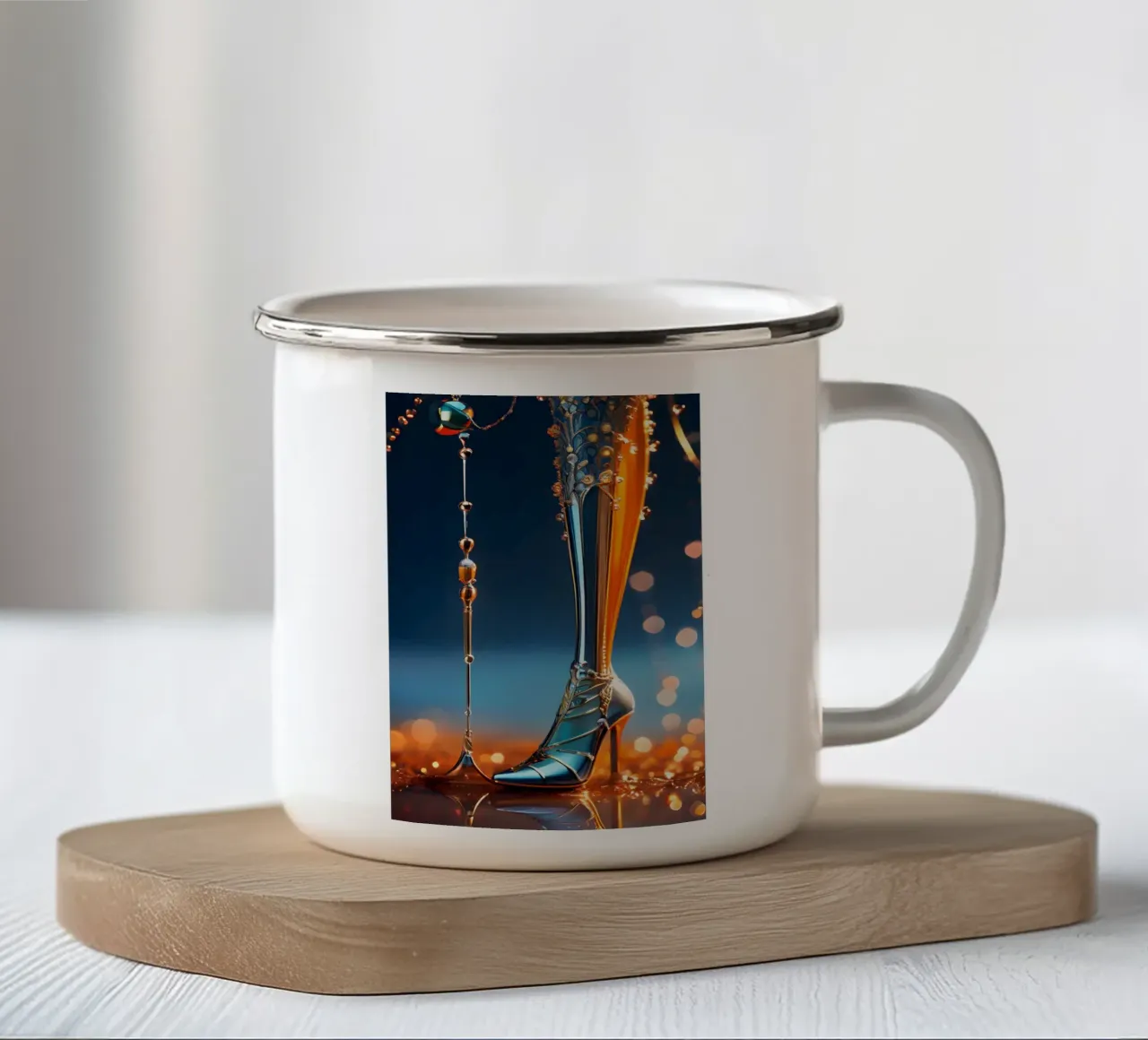 Abstrakt Lange Beine tazza in smalto da kosinsart.gallery
