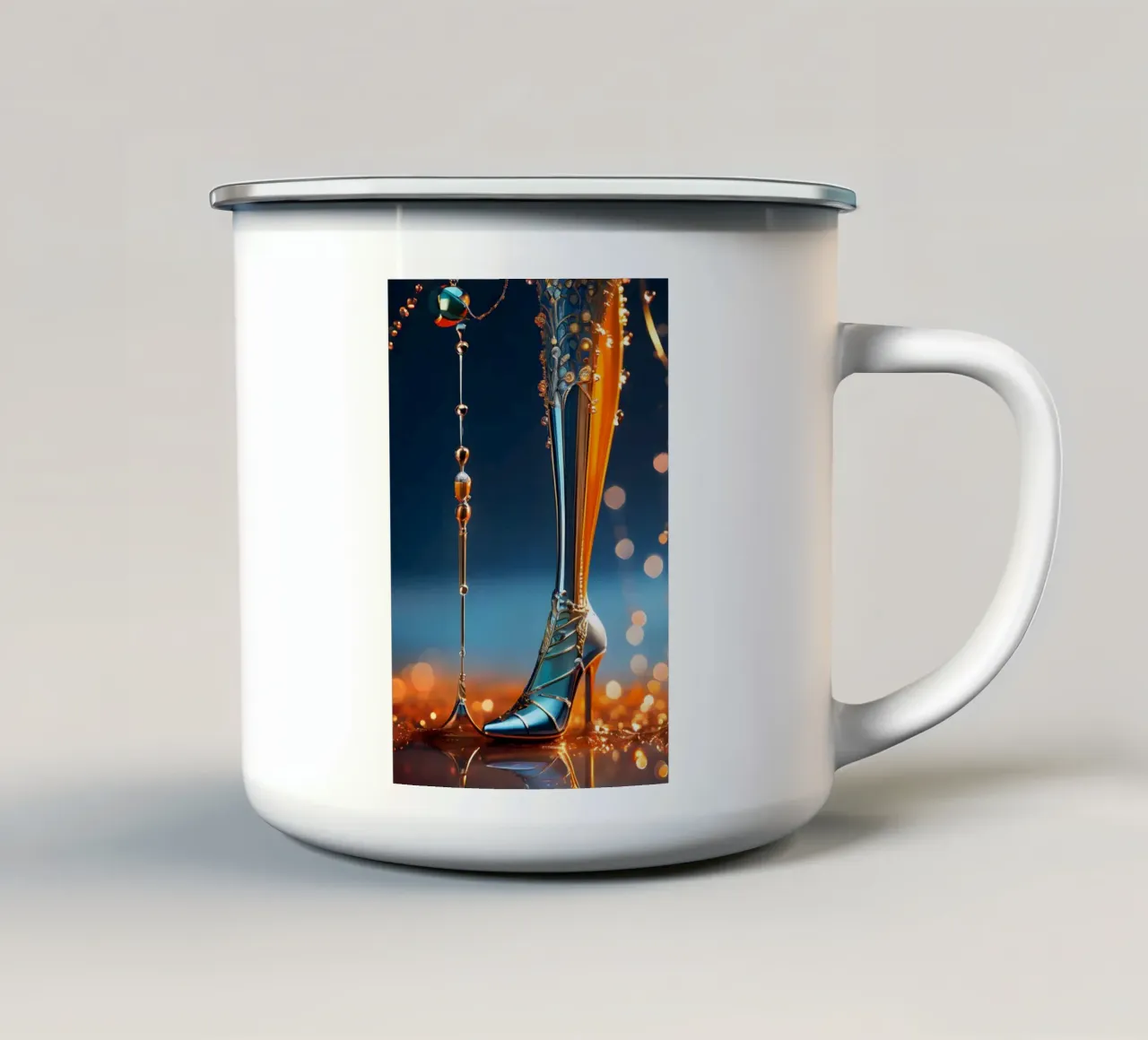 Abstrakt Lange Beine tazza in smalto da kosinsart.gallery