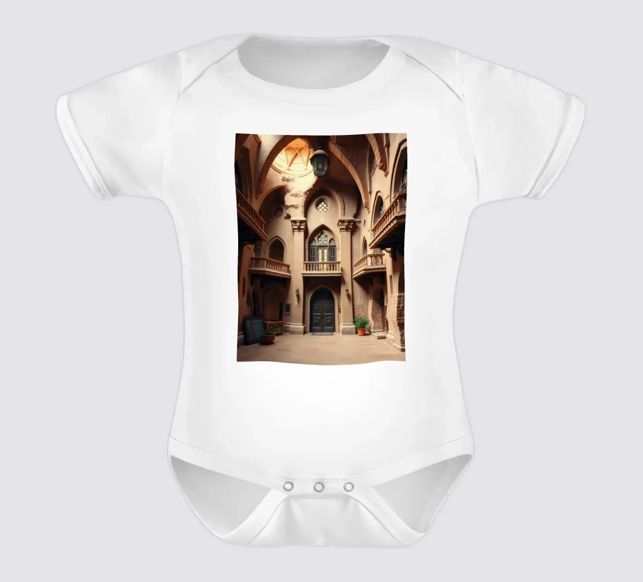 Beauté architecturale d'une ancienne cour body bébé de DesignDoodle