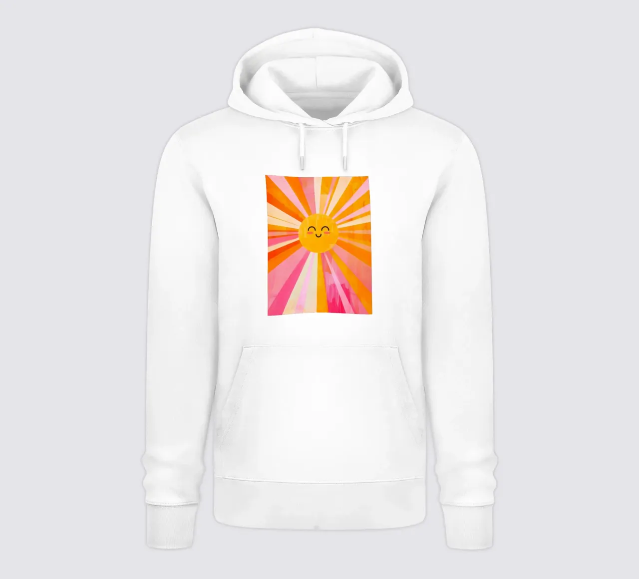 Sunshine Print, Happy Sun Poster, Sunshine Vibrant Art hoodie by ABC Prints