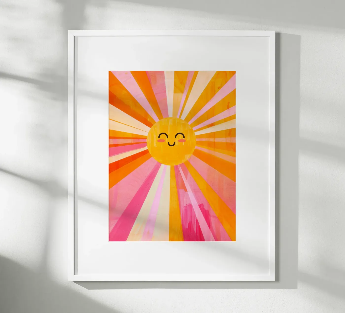 Sunshine Print, Happy Sun Poster, Sunshine Vibrant Art poster de ABC Prints