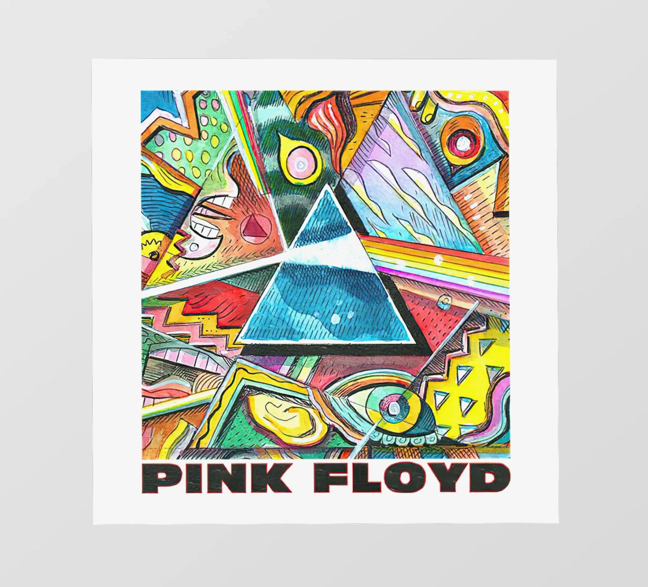 Pink Floyd Picasso Prisma lámina retroiluminada de Curtistore