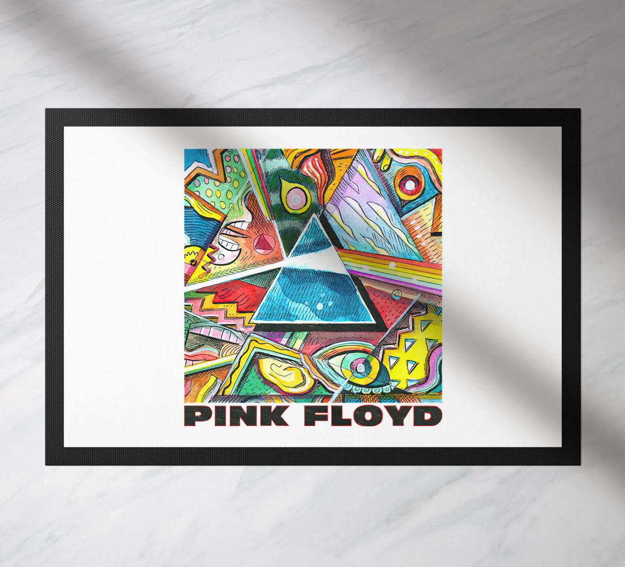 Pink Floyd Picasso Prisma felpudo de Curtistore
