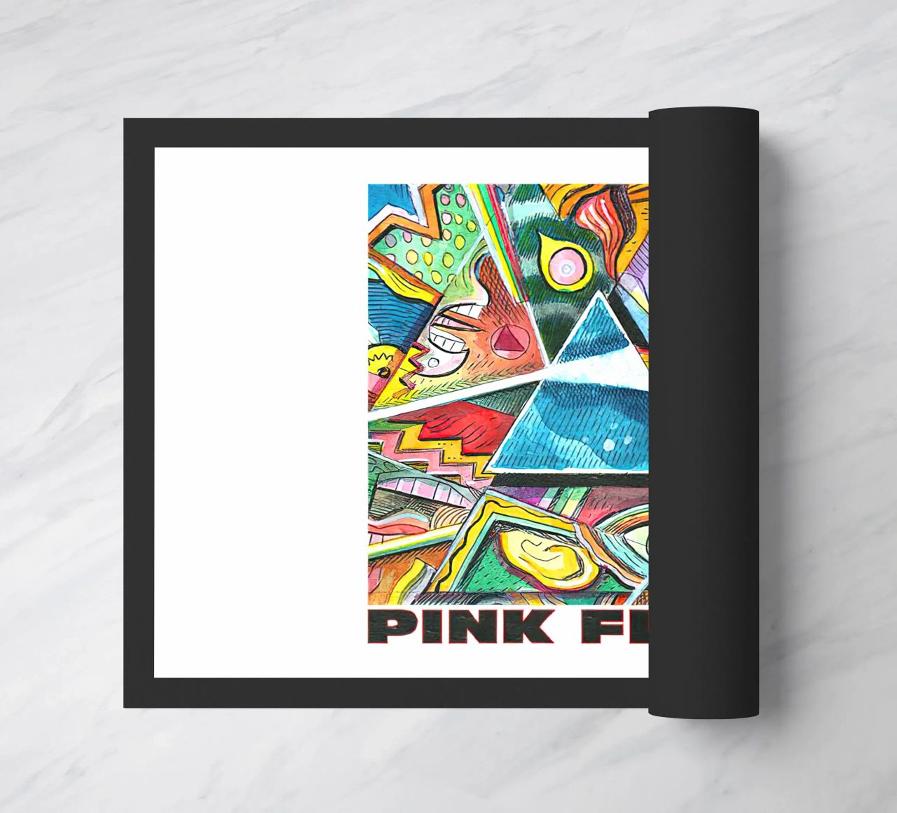Pink Floyd Picasso Prisma felpudo de Curtistore
