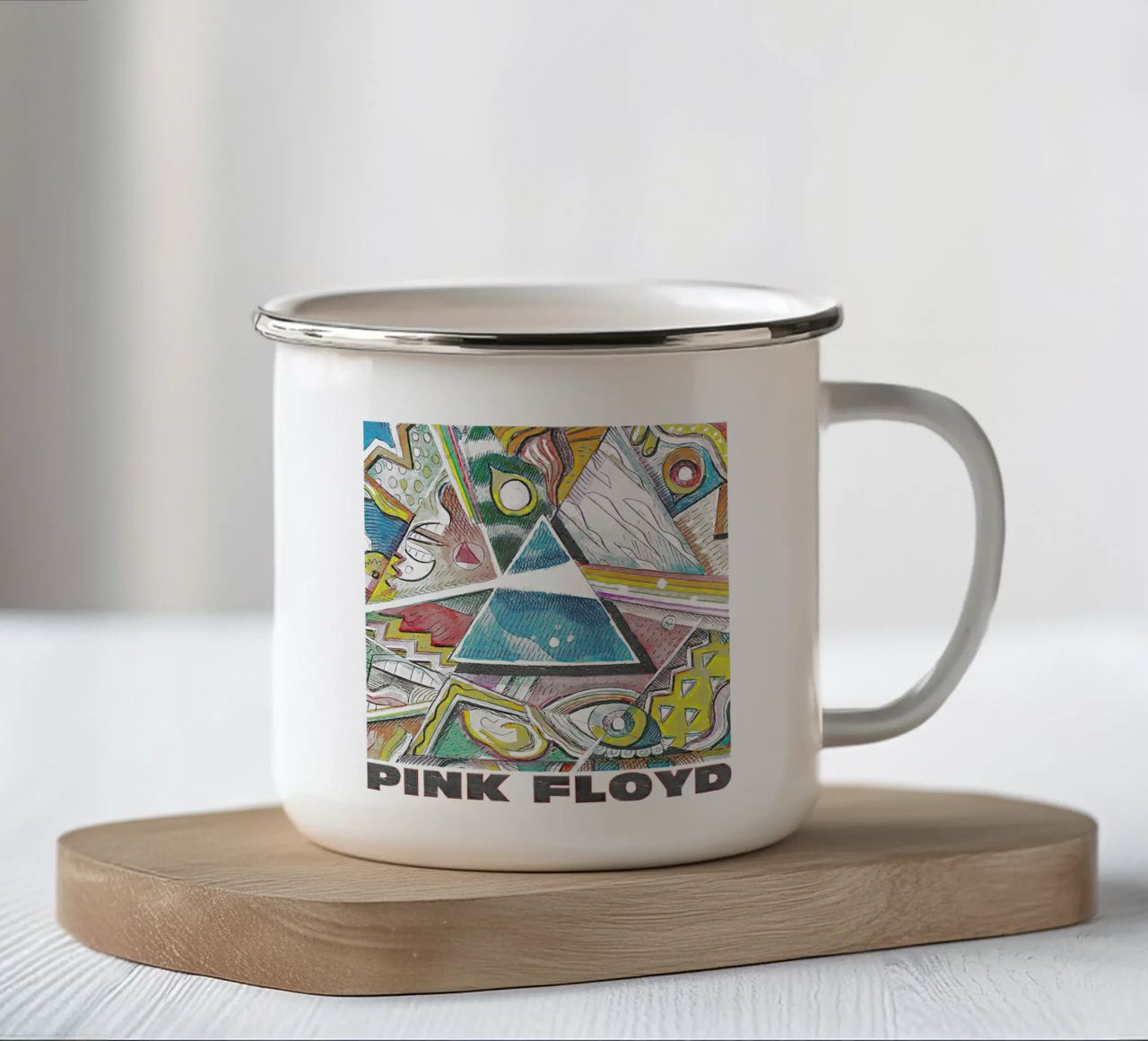 Pink Floyd Picasso Prism tazza in smalto da Curtistore
