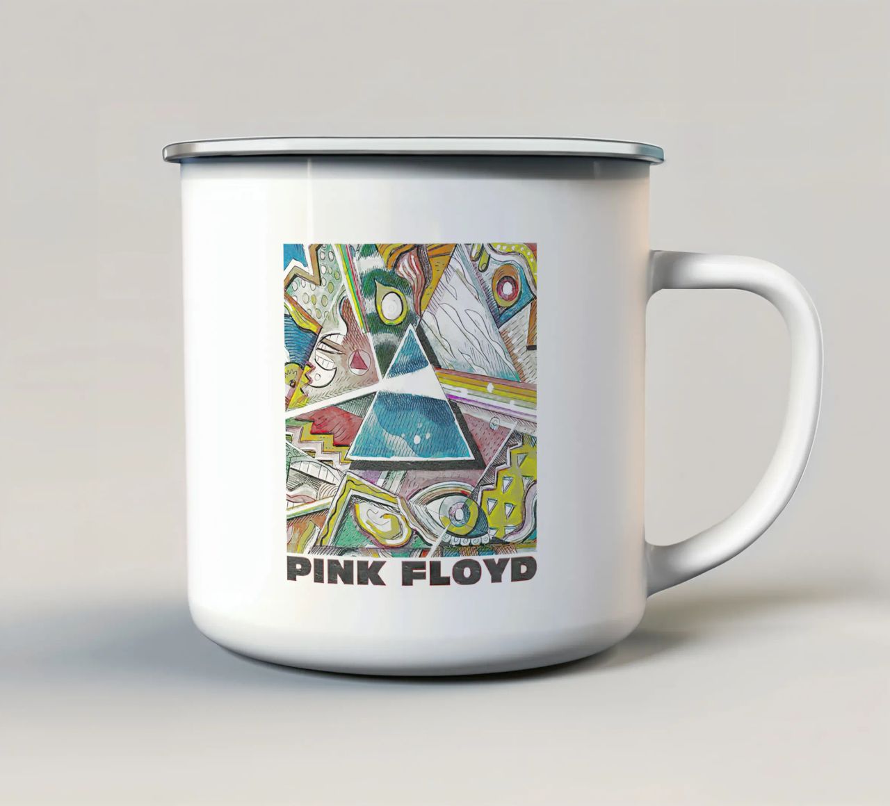 Pink Floyd Picasso Prism tazza in smalto da Curtistore
