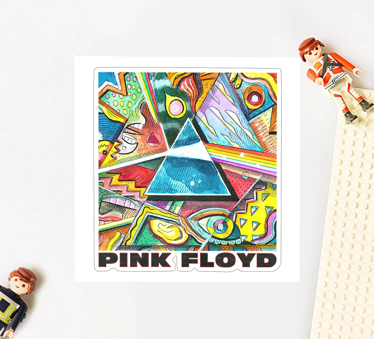 Pink Floyd Picasso Prisma pegatina de Curtistore