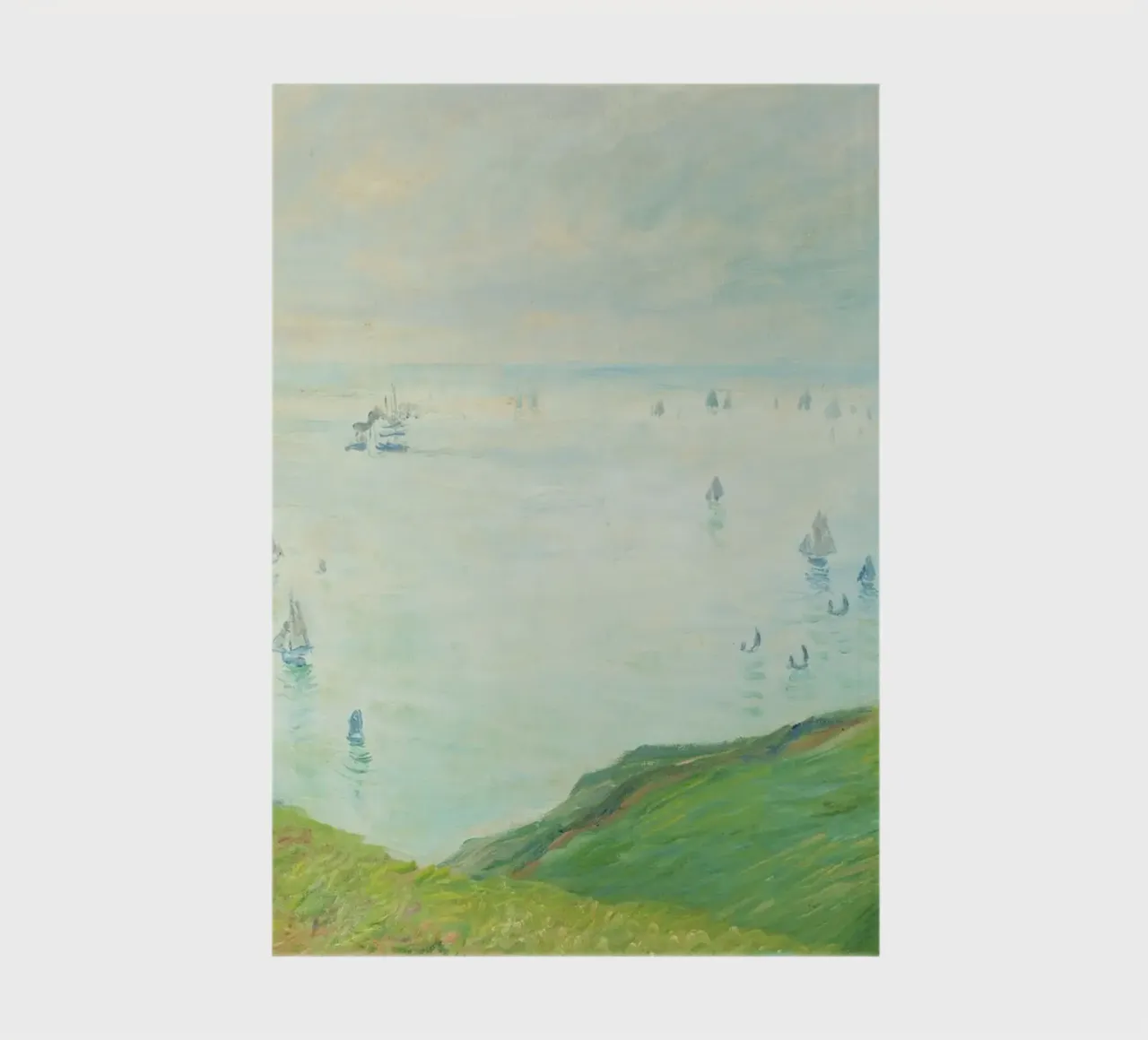 Claude Monet - Cliffs at Pourville (1882) notebook by Monet Art Prints