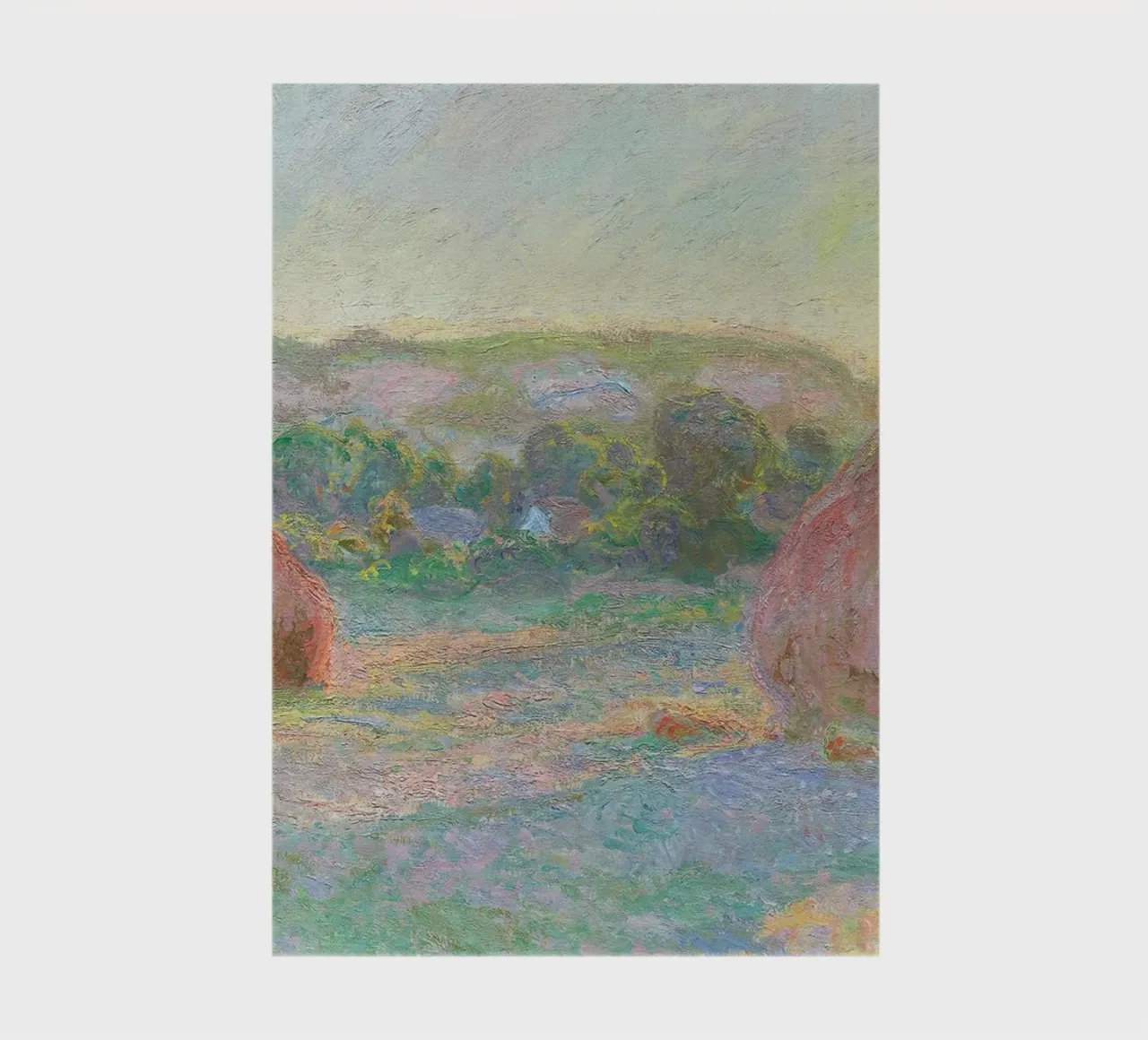 Stacks of Wheat, End of Summer (1890–1891) by Claude Monet. notebook by Monet Art Prints