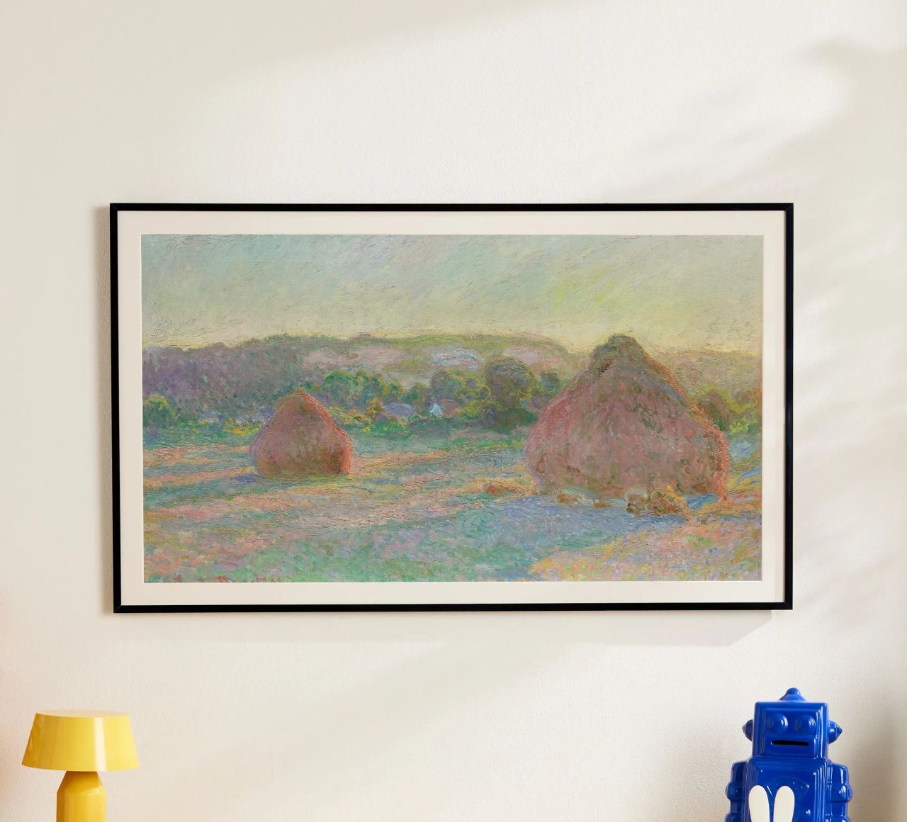 Weizenstapel, Ende des Sommers (1890-1891) von Claude Monet. Poster von Monet Art Prints
