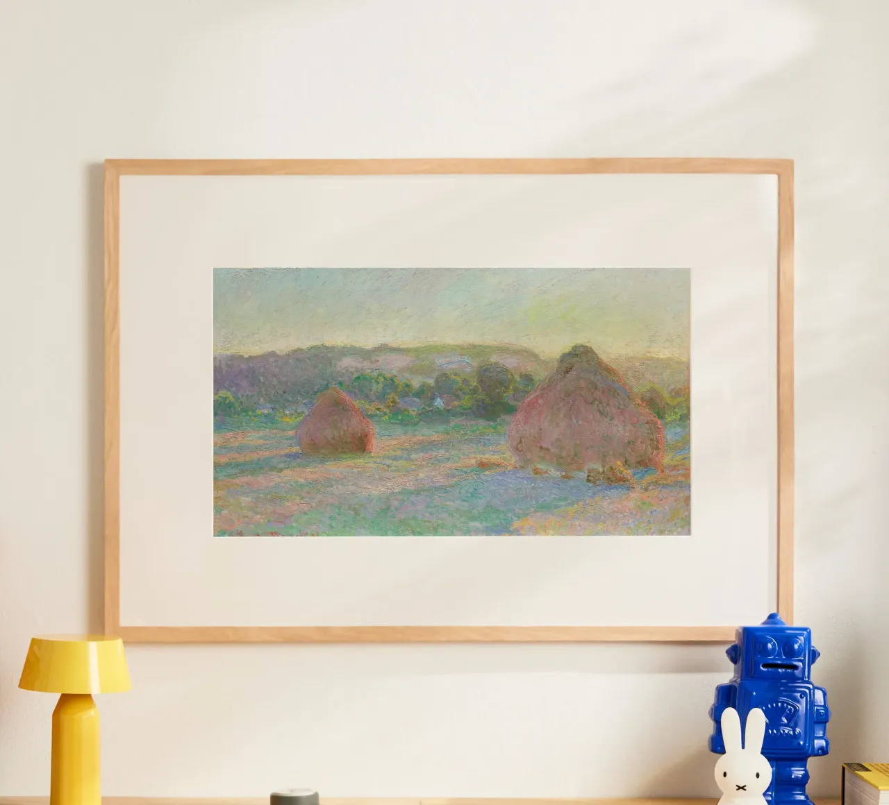 Stacks of Wheat, End of Summer (1890–1891) by Claude Monet. poster by Monet Art Prints