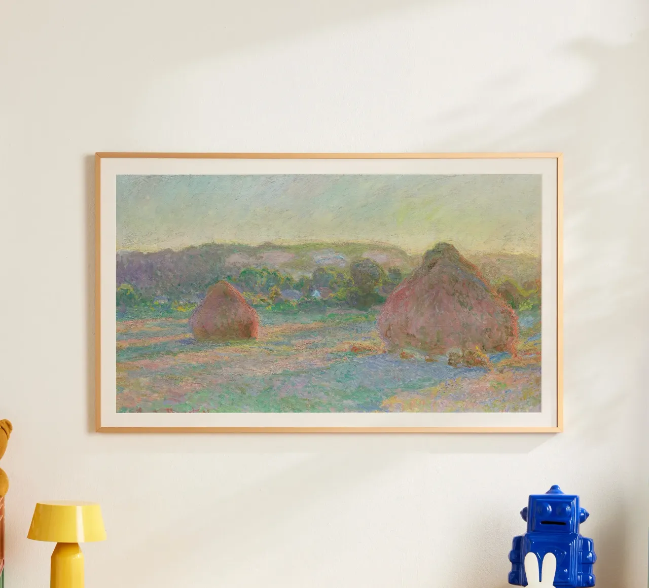 Stacks of Wheat, End of Summer (1890–1891) by Claude Monet. poster by Monet Art Prints