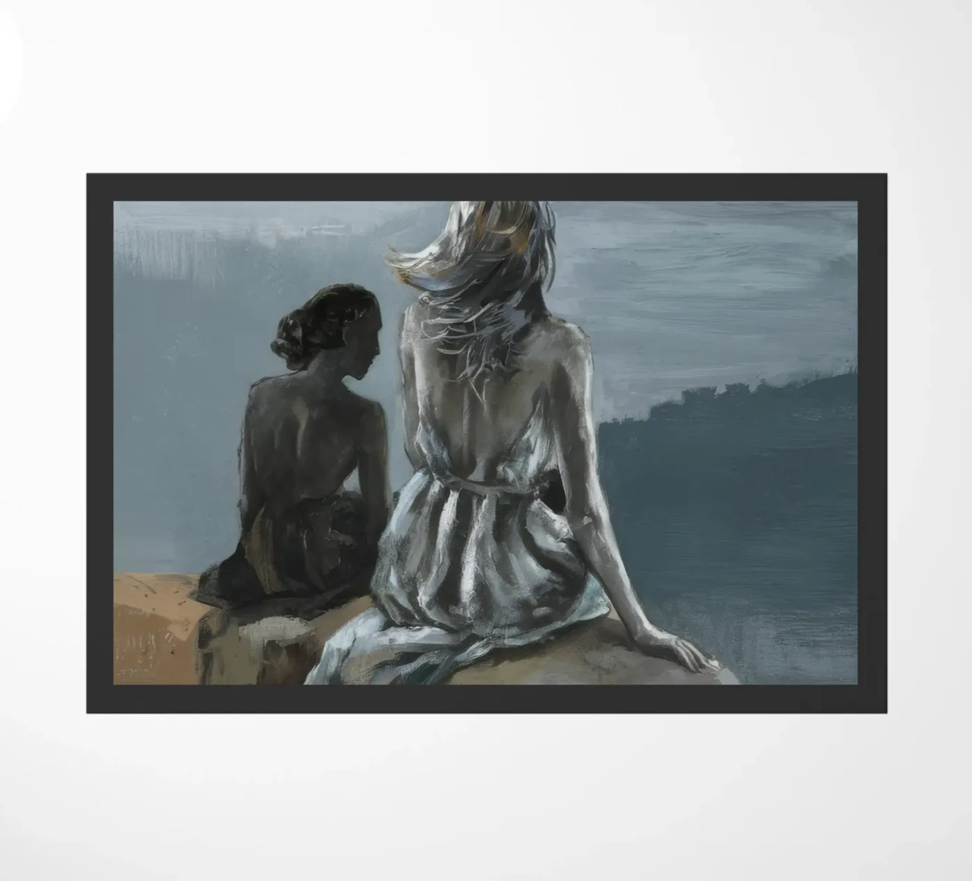 Echoes Beyond Stone doormat by Solestice Strokes