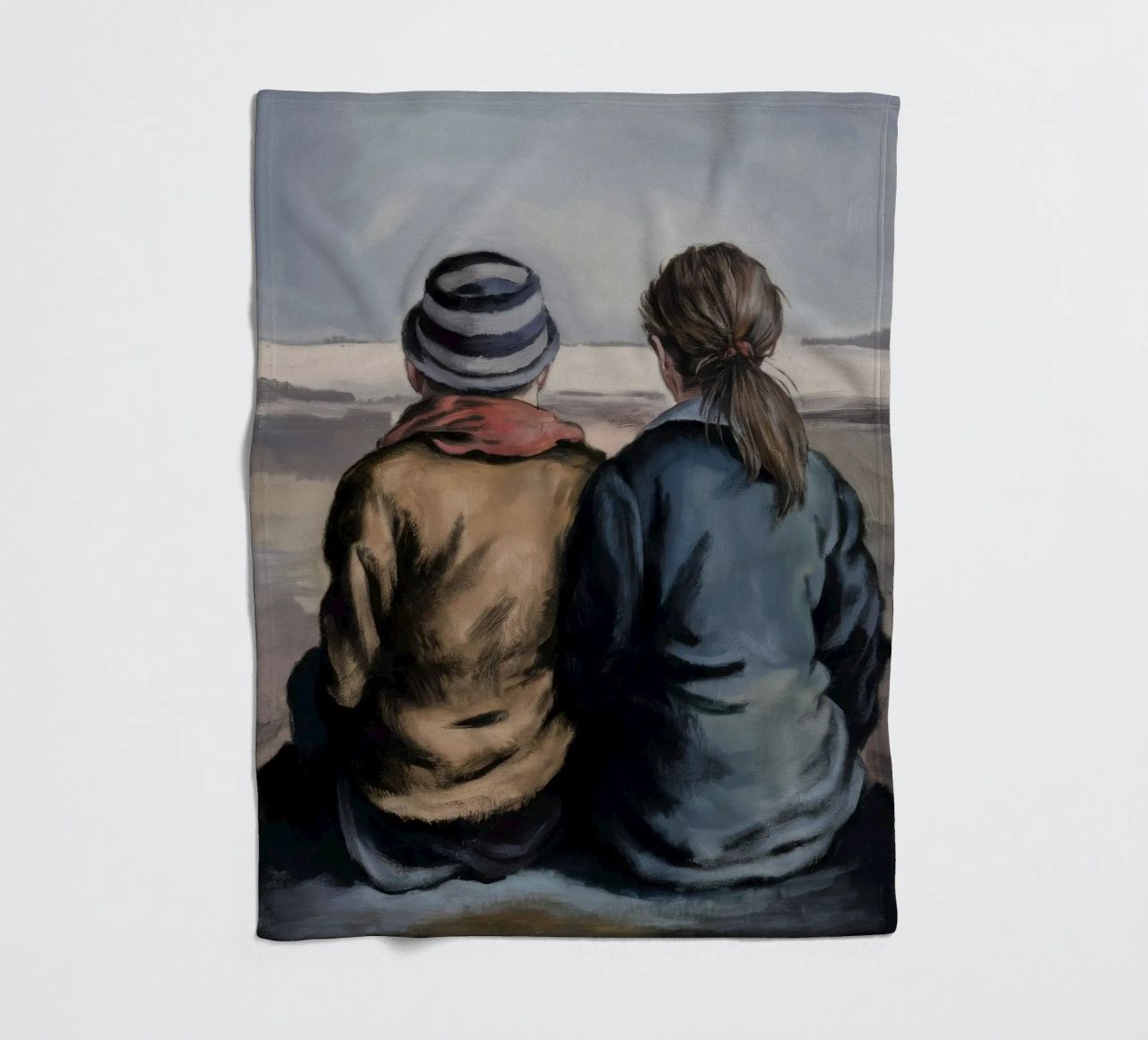 Le spalle abbracciano il silenzio coperta in pile da Solestice Strokes