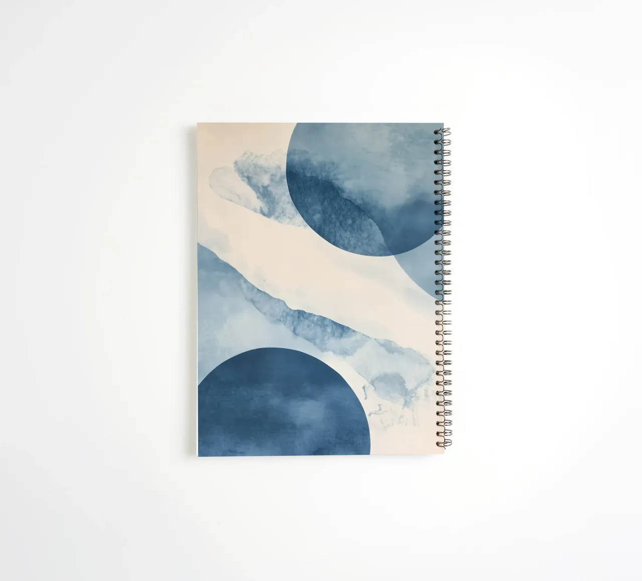 Abstract Blue Shapes spiral notebook by LaylaOzHome