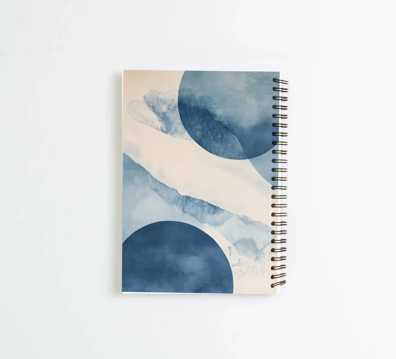 Abstract Blue Shapes spiral notebook by LaylaOzHome