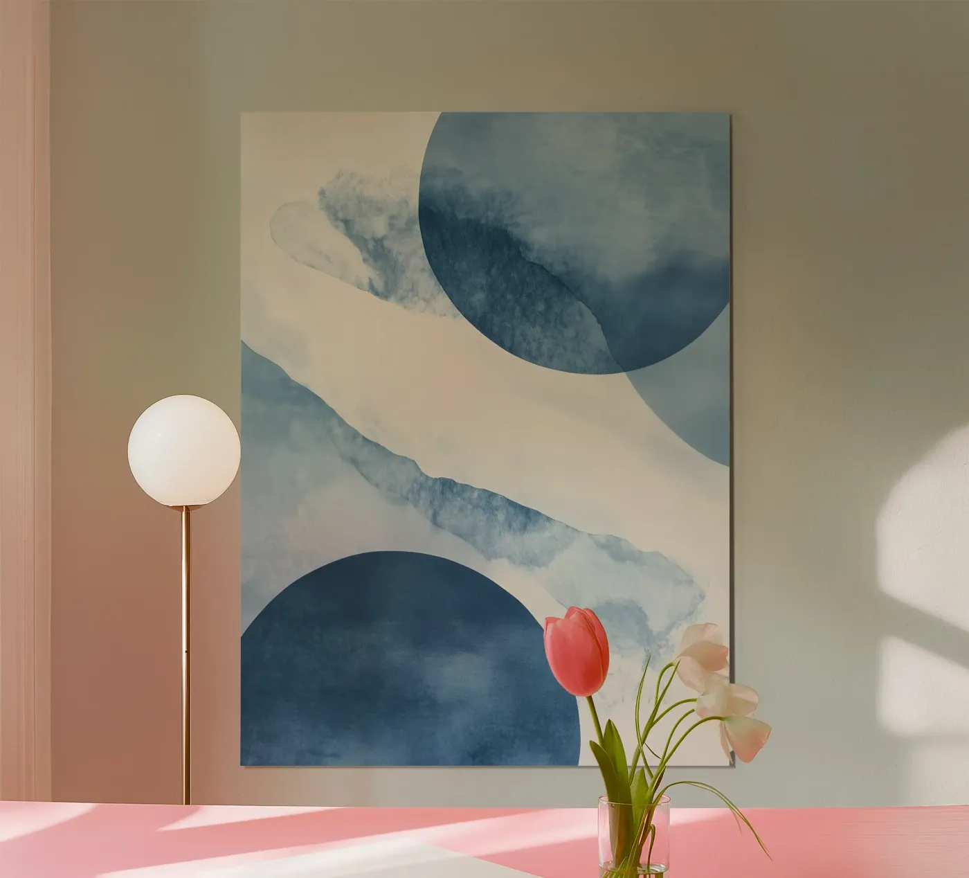 Forme astratte blu poster da LaylaOzHome