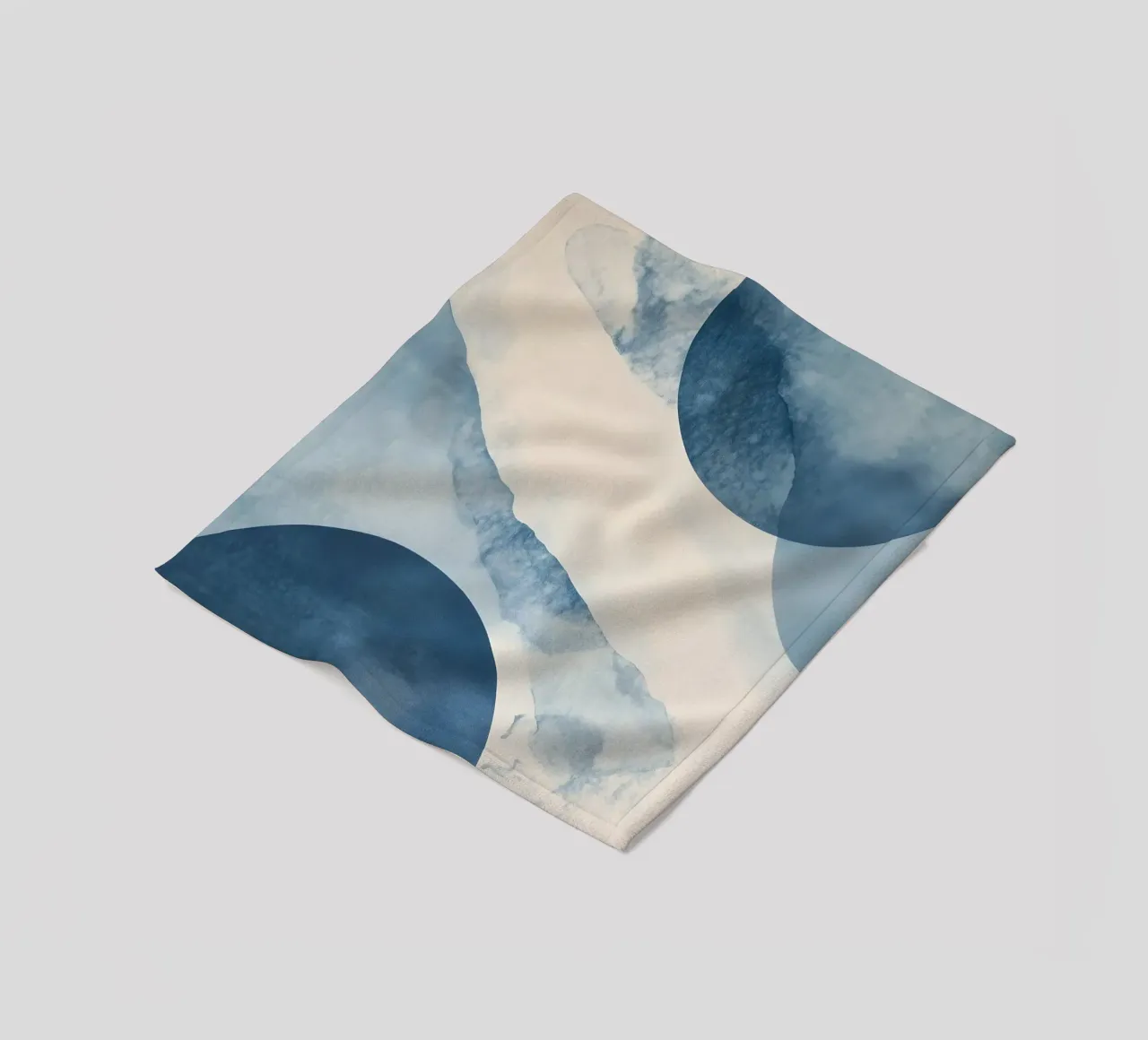Forme astratte blu coperta in pile da LaylaOzHome