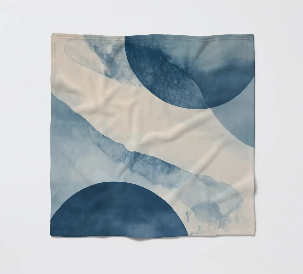 Forme astratte blu coperta in pile da LaylaOzHome