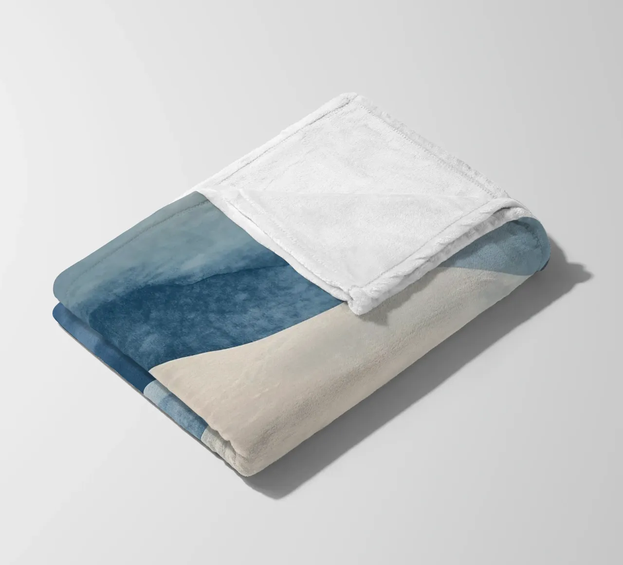 Forme astratte blu coperta in pile da LaylaOzHome