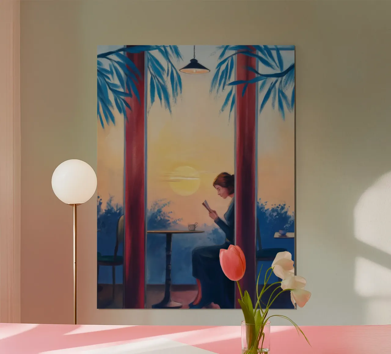 Abendliche Einsamkeit Glühen Poster von Solestice Strokes