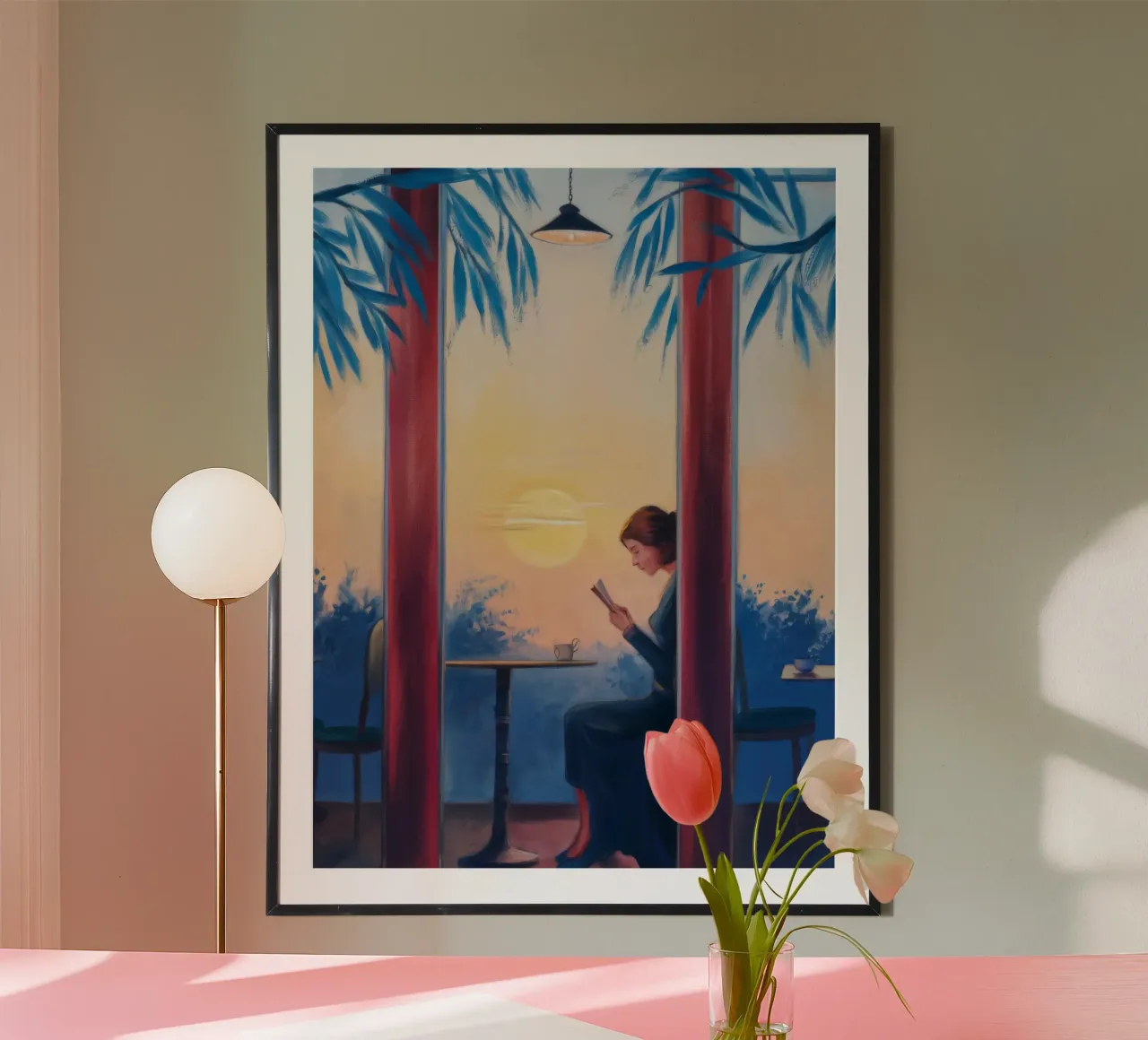 Abendliche Einsamkeit Glühen Poster von Solestice Strokes