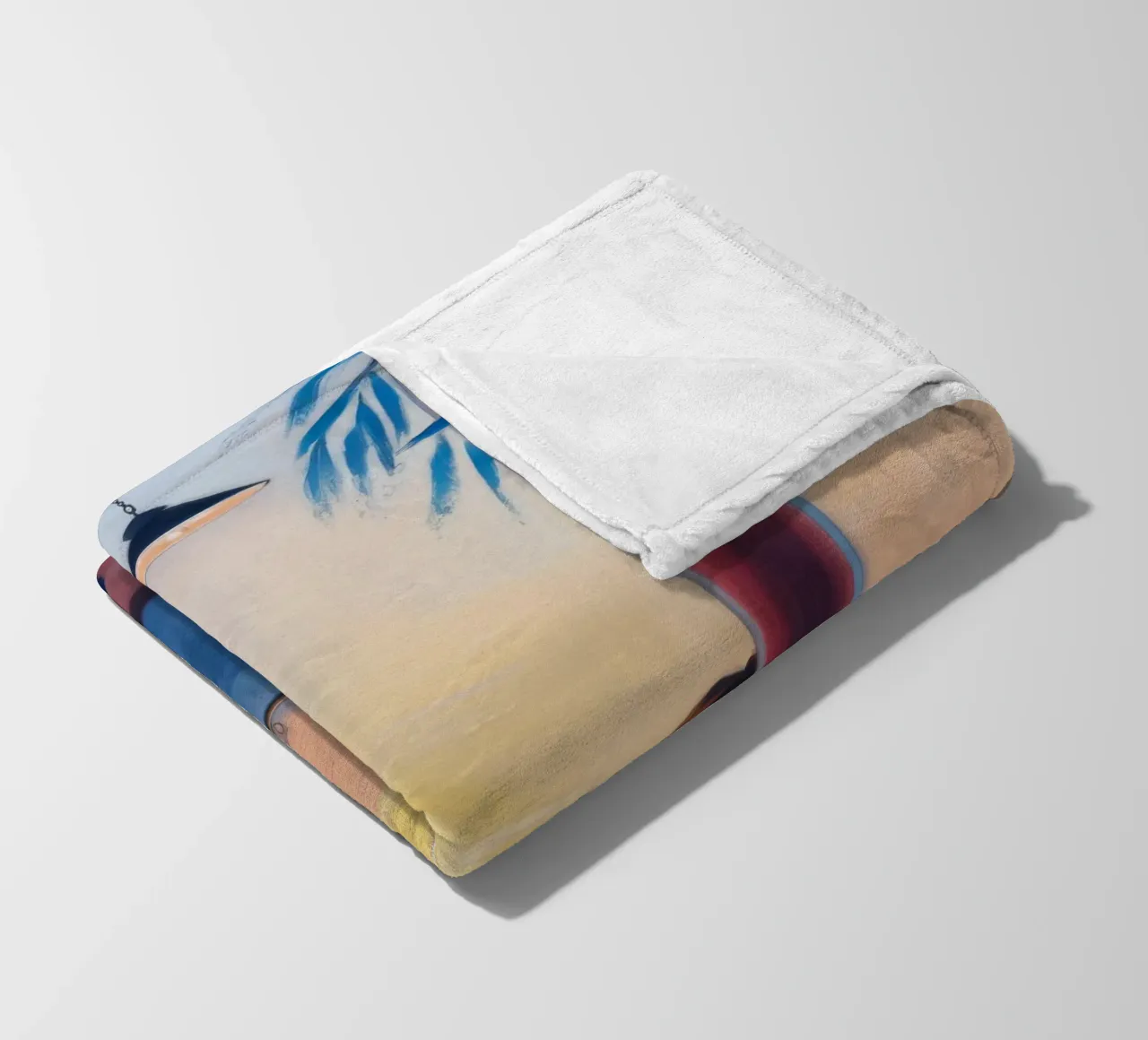 Evening Solitude Glow fleece blanket by Solestice Strokes
