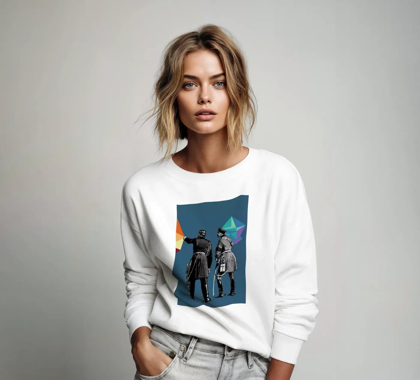 Blue Pointers sweatshirt van The Gently Unfurling Sneak