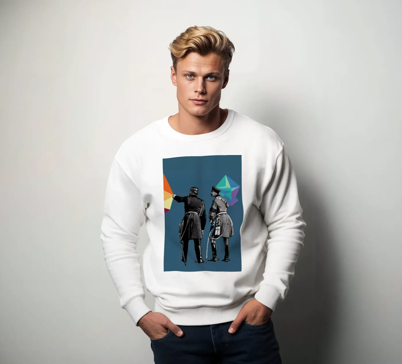 Blue Pointers sweatshirt van The Gently Unfurling Sneak