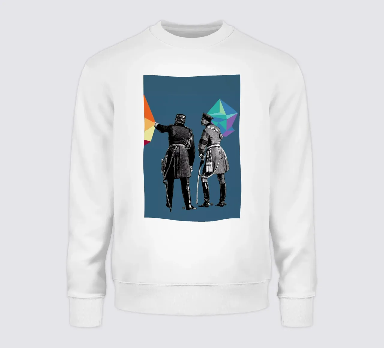 Blue Pointers sweatshirt by The Gently Unfurling Sneak