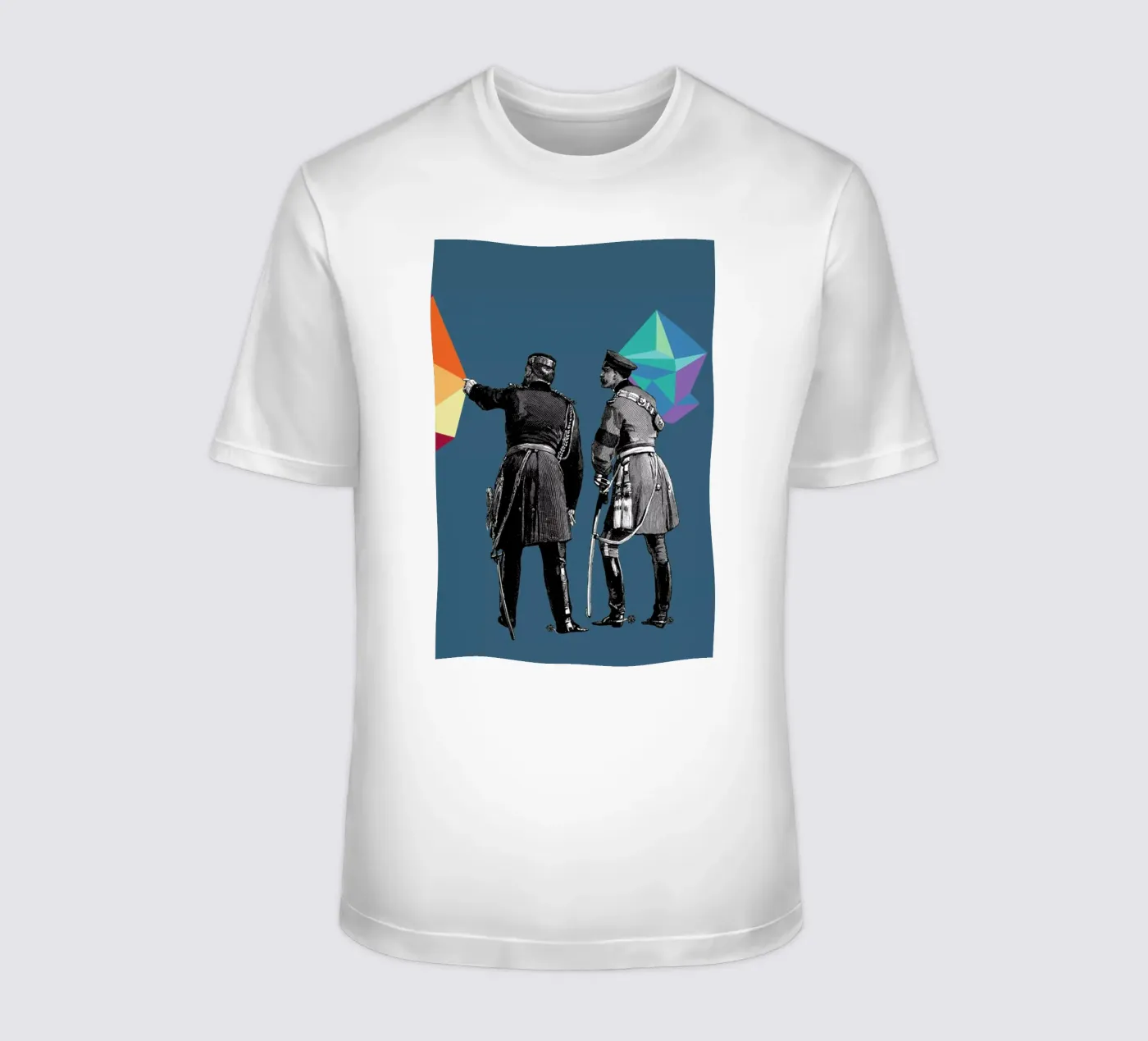 Blue Pointers t-shirt by The Gently Unfurling Sneak