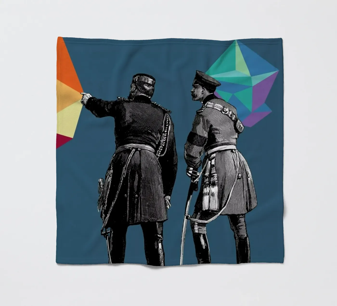 Blue Pointers Fleecedecke von The Gently Unfurling Sneak