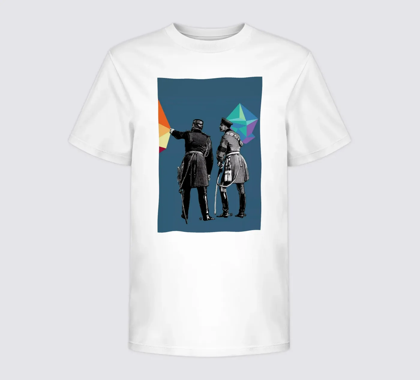 Blue Pointers kinder t-shirt van The Gently Unfurling Sneak