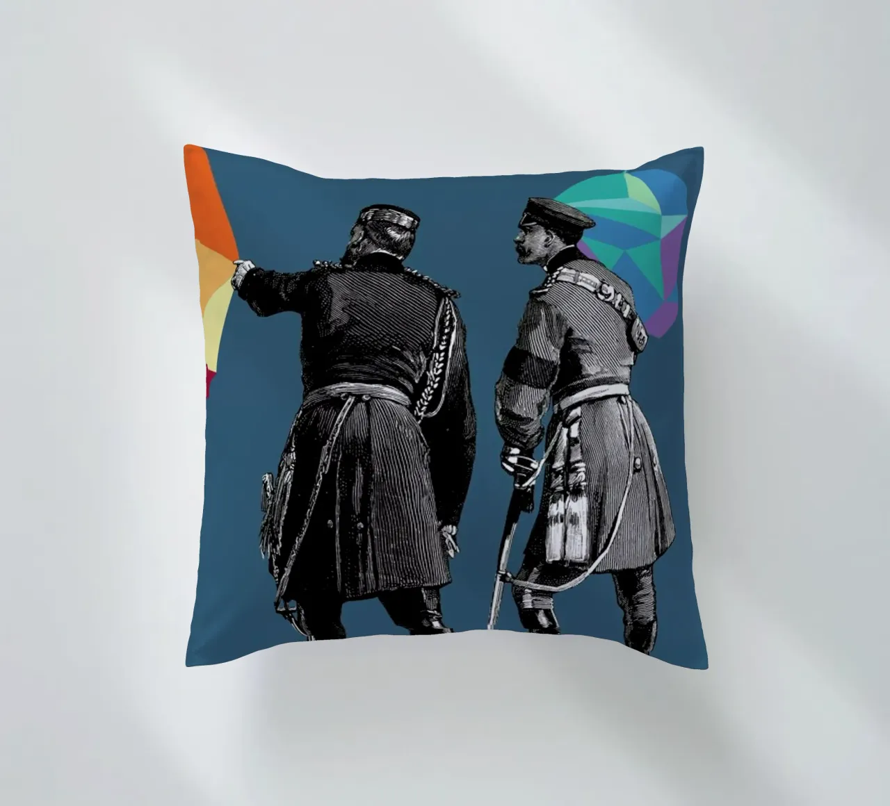 Blue Pointers cuscino da The Gently Unfurling Sneak