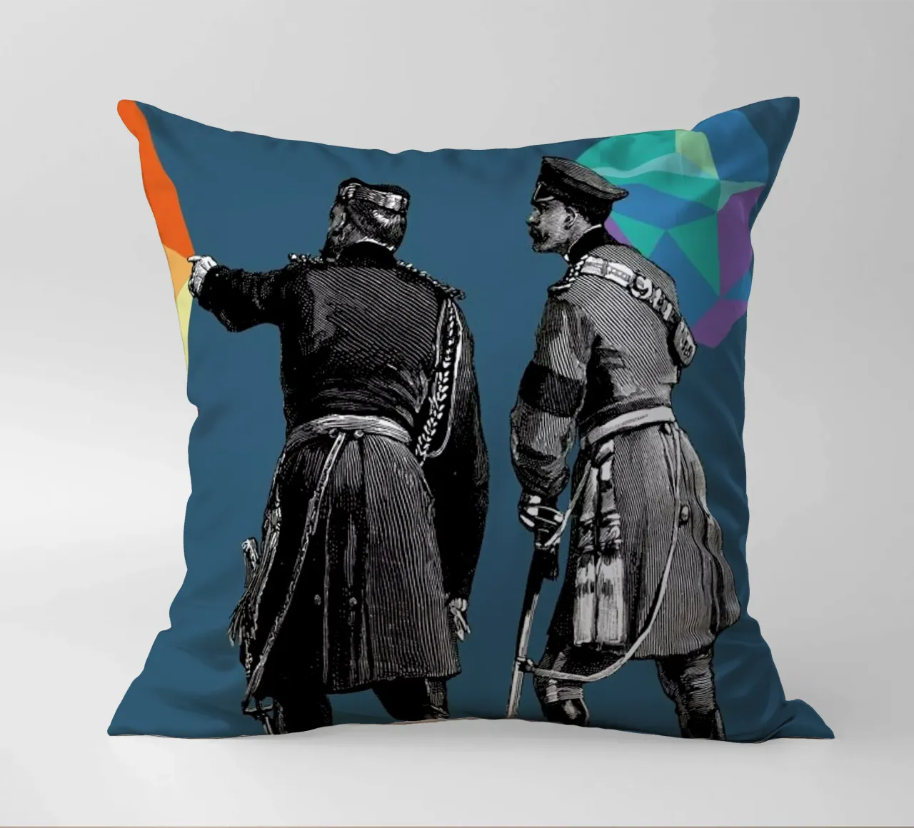 Blue Pointers cuscino da The Gently Unfurling Sneak