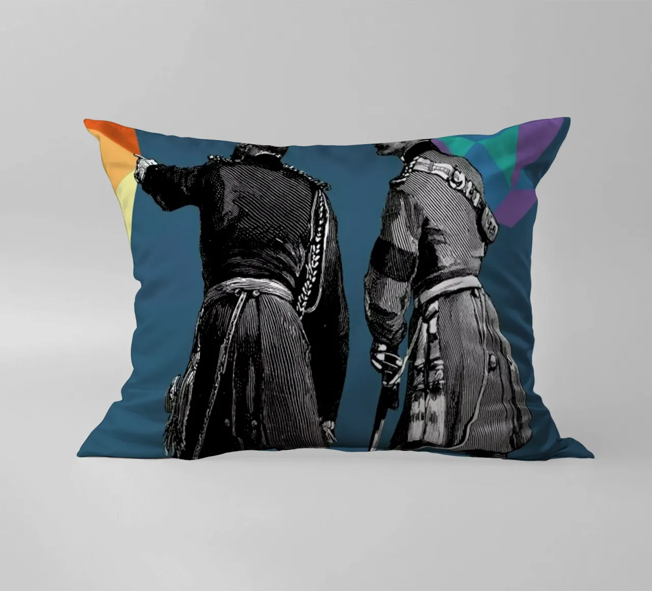 Blue Pointers cuscino da The Gently Unfurling Sneak