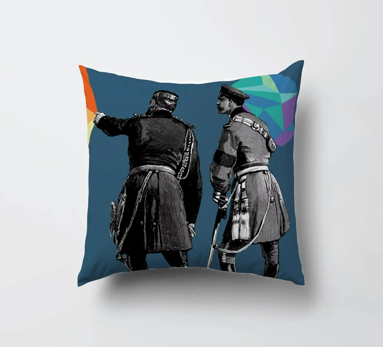 Blue Pointers cuscino da The Gently Unfurling Sneak