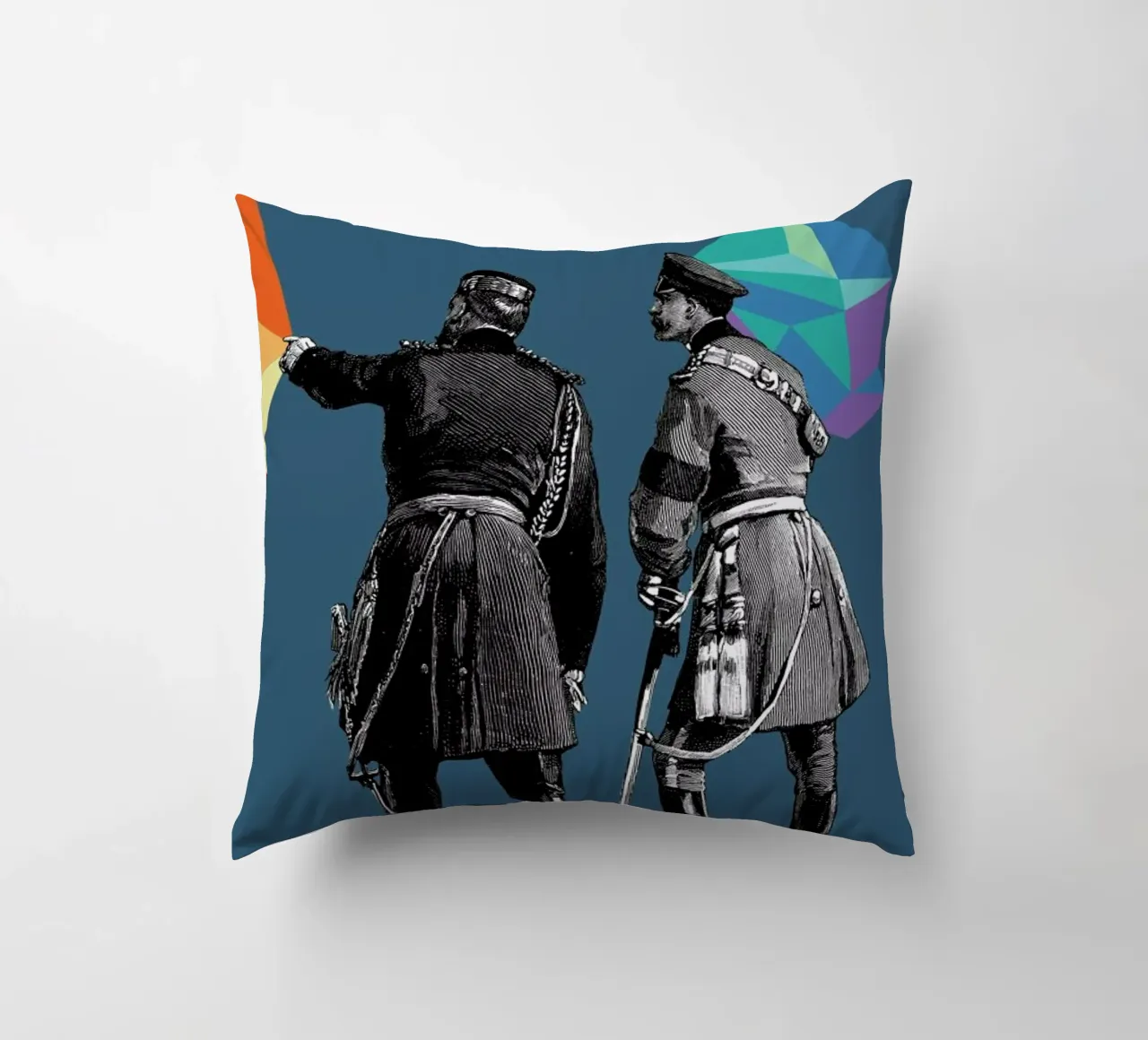 Blue Pointers cuscino da The Gently Unfurling Sneak