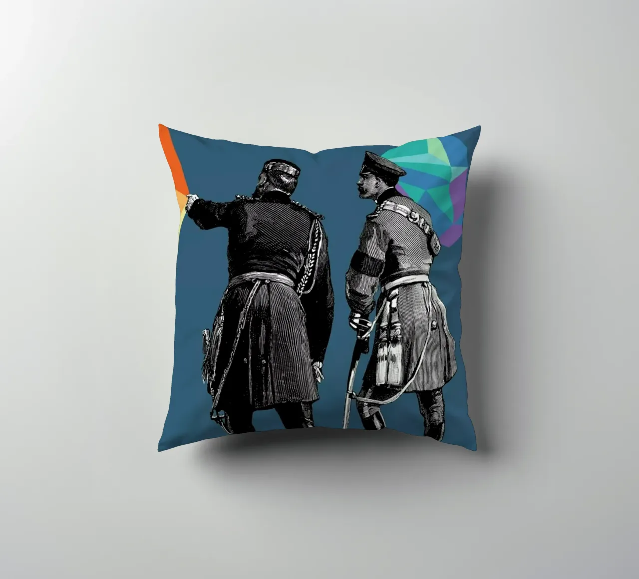 Blue Pointers cuscino da The Gently Unfurling Sneak