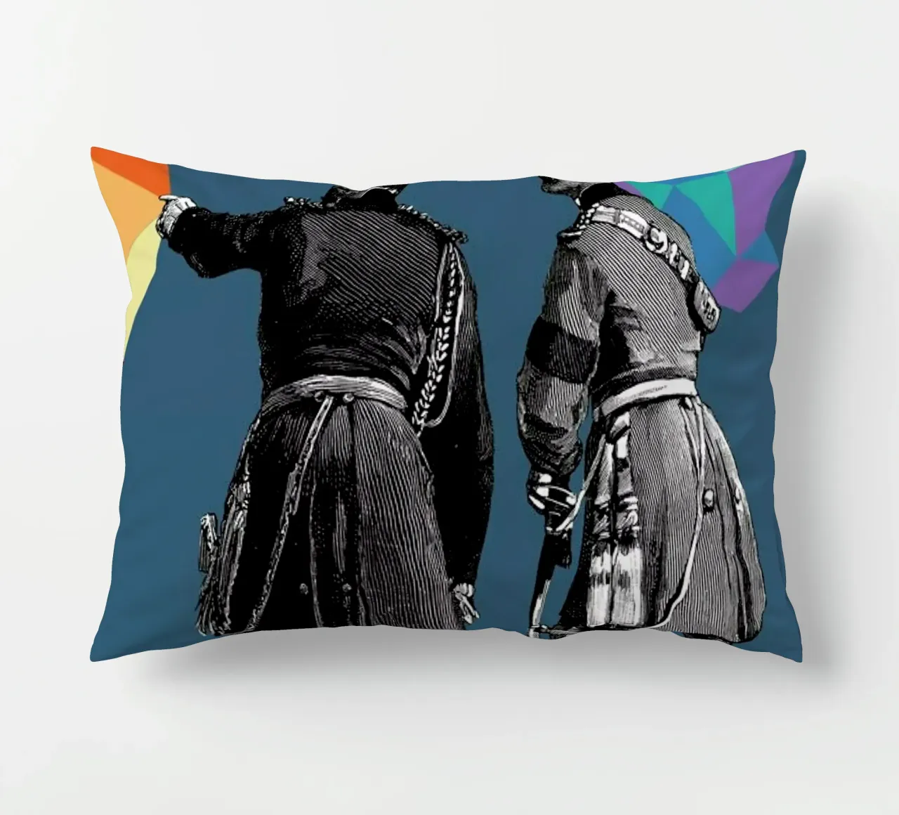 Blue Pointers cuscino da The Gently Unfurling Sneak