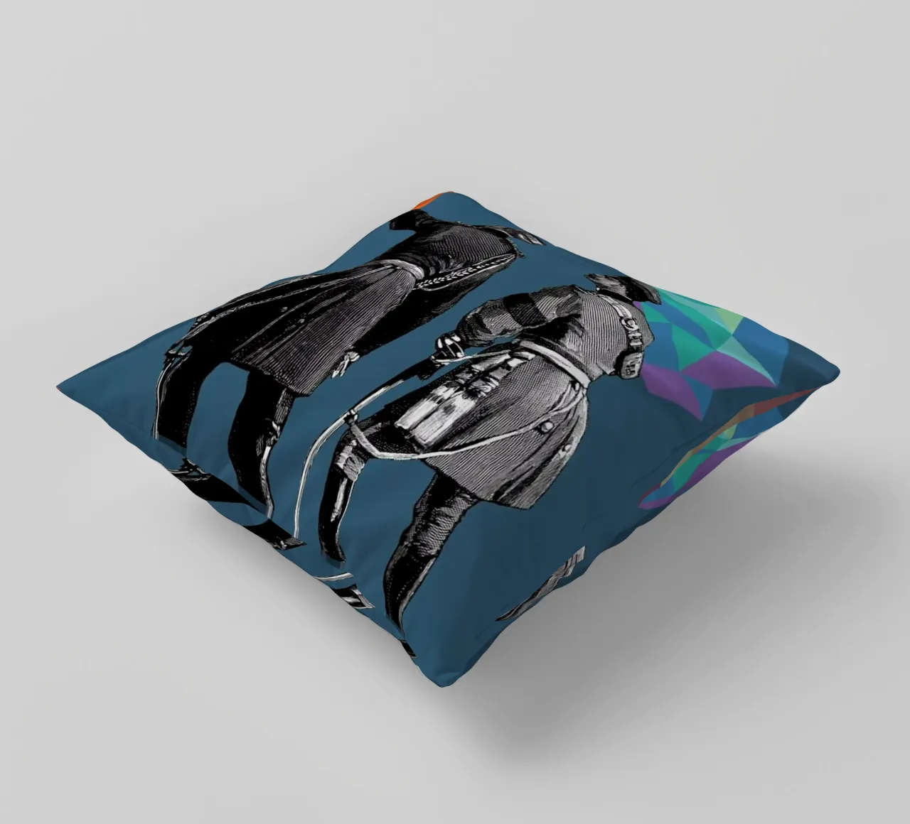 Blue Pointers cuscino da The Gently Unfurling Sneak