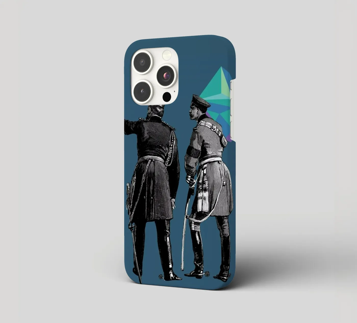 Blue Pointers iphone case by The Gently Unfurling Sneak