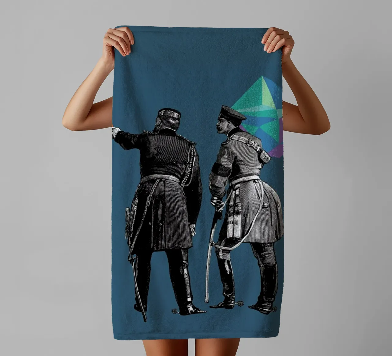 Blue Pointers asciugamano da bagno da The Gently Unfurling Sneak