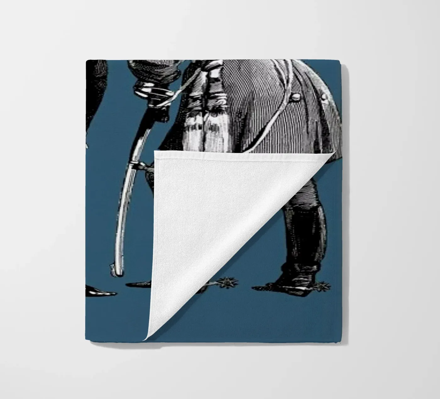 Blue Pointers beach towel by The Gently Unfurling Sneak