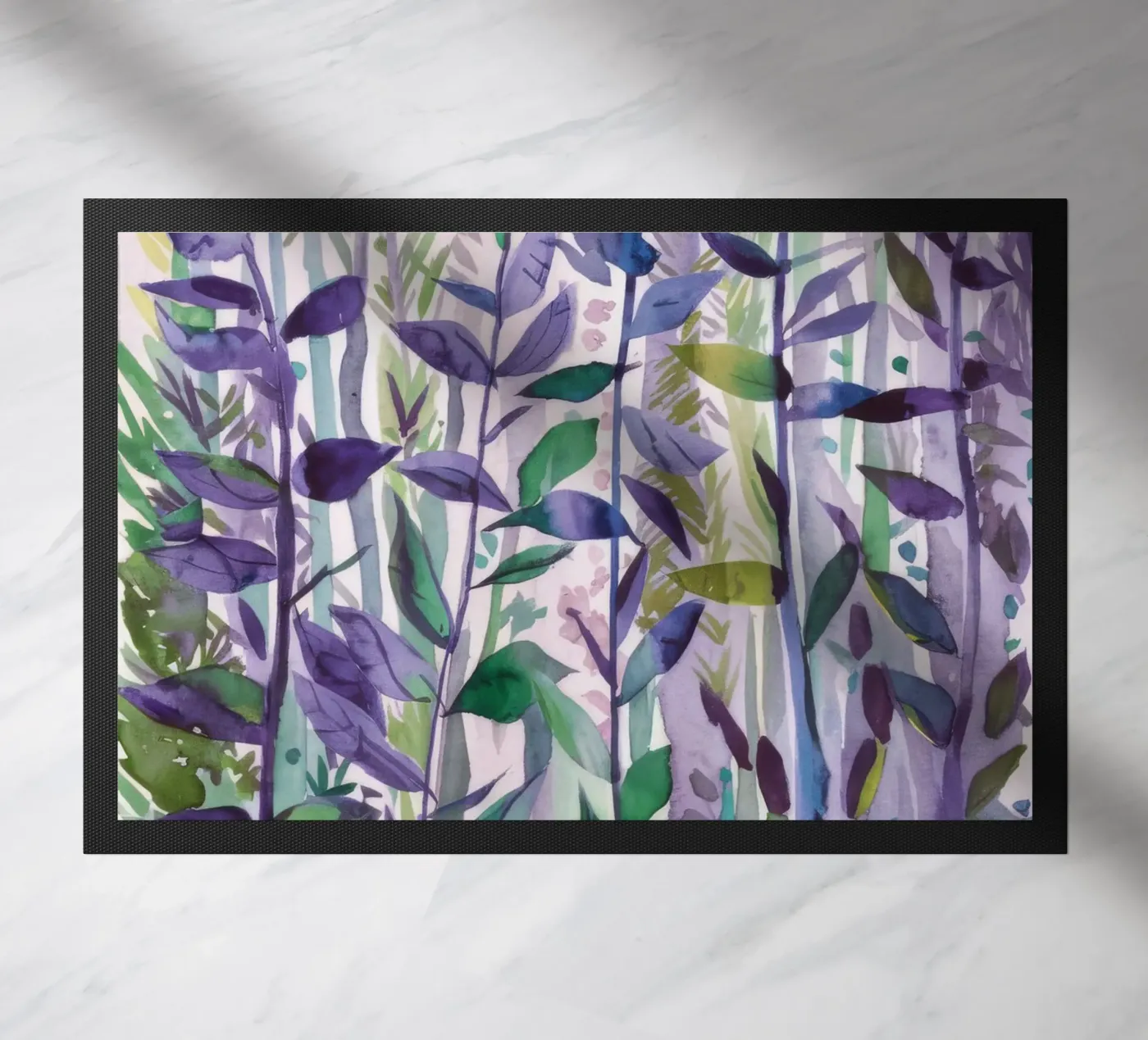 Hidden Garden Echo doormat by Solestice Strokes