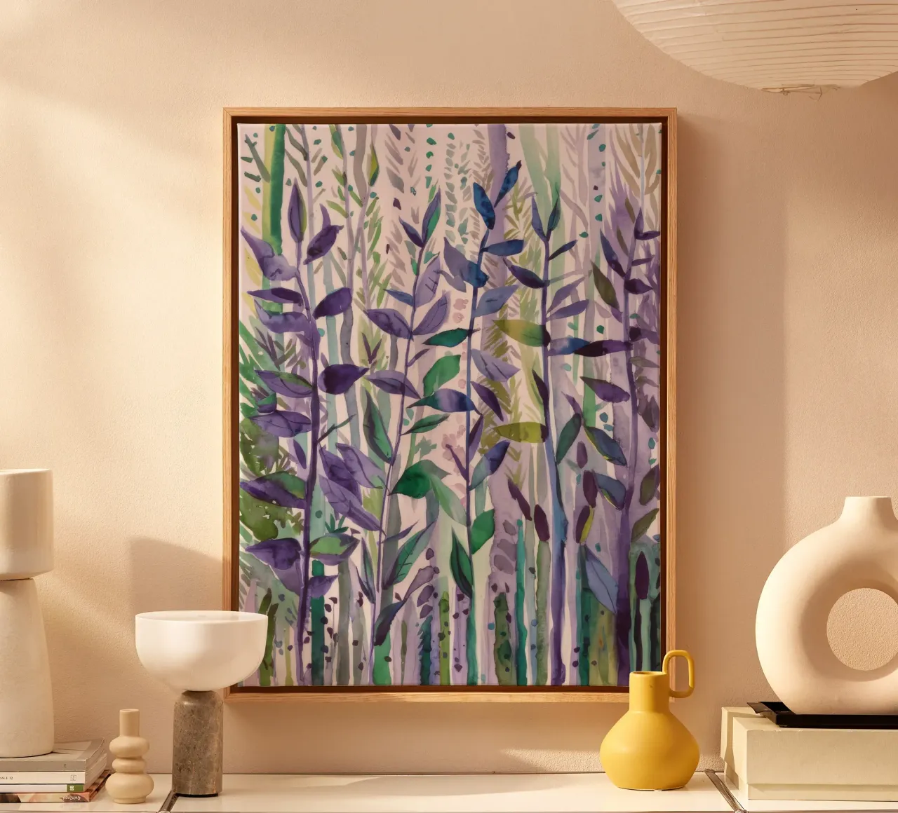 Hidden Garden Echo canvas met Baklijst van Solestice Strokes