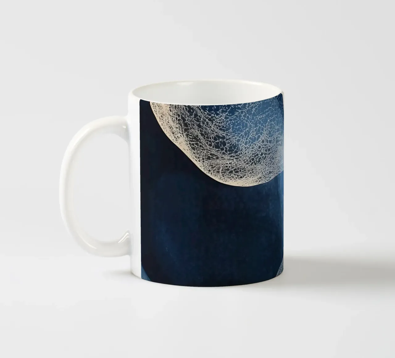 Forme astratte blu due tazza in ceramica da LaylaOzHome