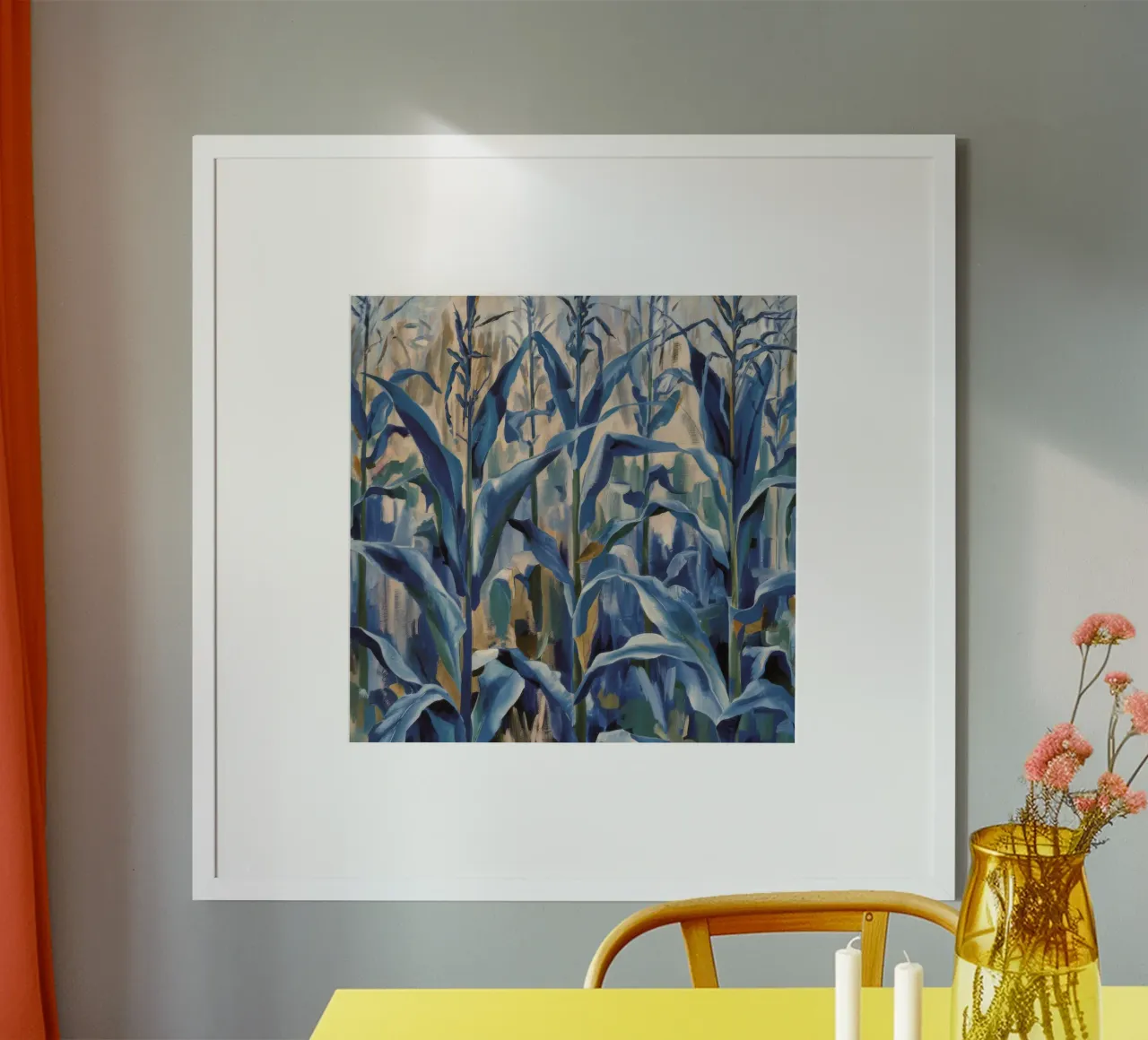 Silenzio blu del campo di grano poster da Solestice Strokes