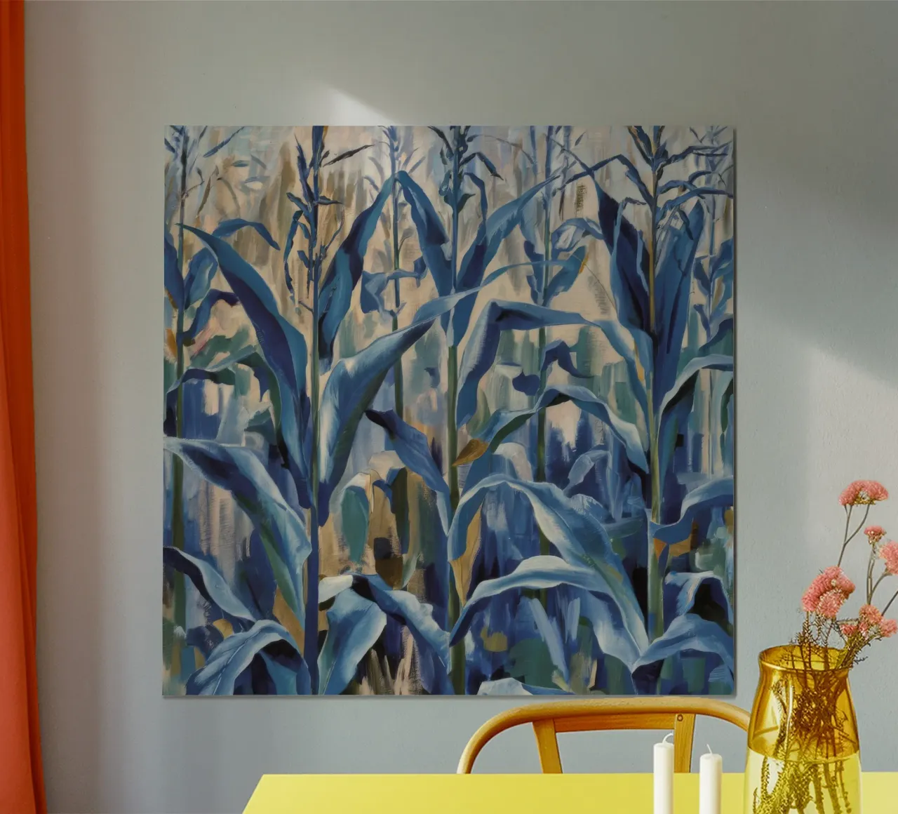 Silenzio blu del campo di grano poster da Solestice Strokes