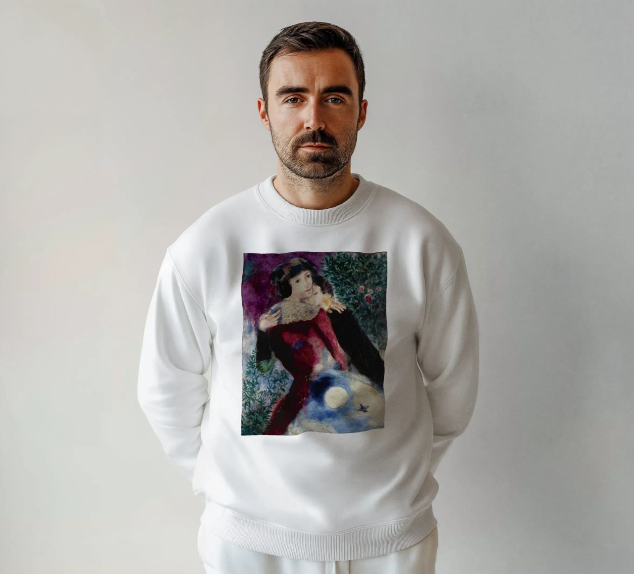 Marc Chagall Gli amanti felpa da Kunze Gallery